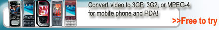 3GP Converter, Convert AVI to 3GP, 3G2, or MP4